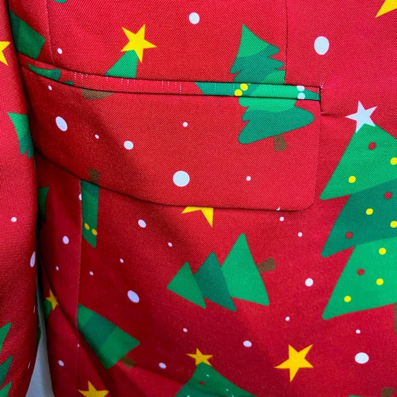 OPPOSUITS Christmas Blazer Trees & Stars Size Small US 34-36 - Picture 6 of 12